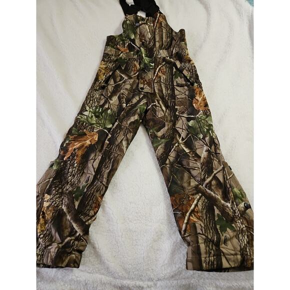 Field and Stream Youth Hunting Overalls Size Medium Insulated Real Tree Great - Picture 7 of 16